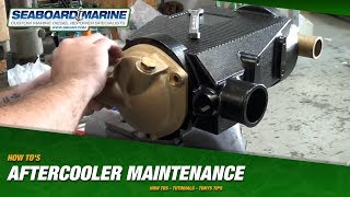 Cummins Marine BSeries Aftercooler Maintenance How To [upl. by Nilyam]