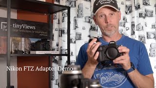 Nikon FTZ Adapter on my Nikon Z5 mirrorless to F mount Demo with Sample Images [upl. by Mafalda71]