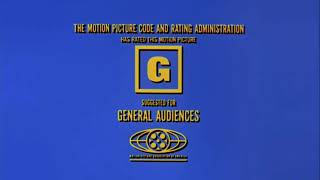 Warner Bros Seven Arts MPAA quotRated Gquot Screen and Merrie Melodies intro 1969 [upl. by Hashim]