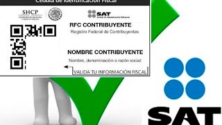 imprime tu cédula de identificacion fiscalconstancia de identificación fiscal [upl. by Hallagan]