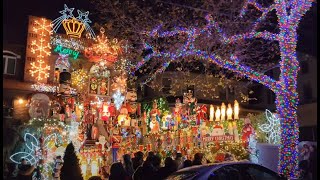 Dyker Heights Christmas Lights 2023  Brooklyn New York  Holiday Season [upl. by Shiri]