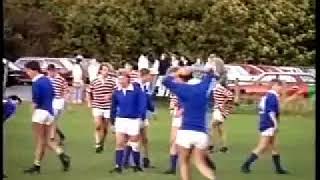 Classic rugby  Wirral Grammar School 1st Team v Wirral RUFC XV 1985  Rugby Union [upl. by Susy699]