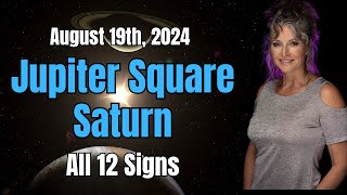 Growing Pains Jupiter Square Saturn All 12 Signs [upl. by Odnomar]