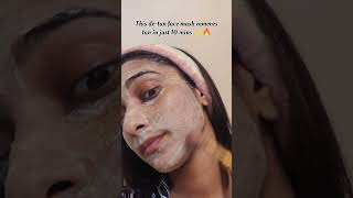 This detan face mask works wonders facialforglowingskin diyfacemask [upl. by Athey]