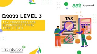 AAT Q2022 Level 3 Tax Processes for Businesses TPFB  Task 1 2 amp 3  First Intuition [upl. by Haonam]