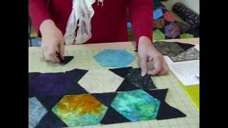 How to make a Charming Hexagon Quilt by machine  Quilting Tips amp Techniques 078 [upl. by Acenahs]