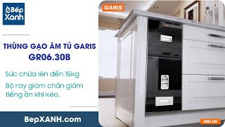 BepXANHcom  Giới thiệu thùng gạo âm tủ Garis GR0630B [upl. by Morgana926]