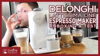 Nespresso  Delonghi Lattisima One Unboxing amp Test [upl. by Urd286]