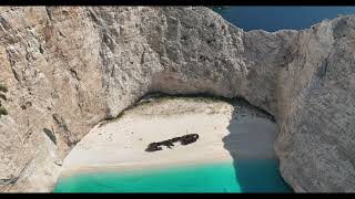 Stunning Drone View of Navagio Shipwreck Zakynthos 2023 Breathtaking Aerial Footage [upl. by Kistner]