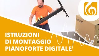 Istruzioni per il montaggio del Pianoforte digitale DP50 [upl. by Ilamad]