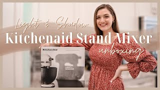 Unboxing Kitchenaid Artisan Series 5 qt LimitedEdition Light amp Shadow Stand Mixer w Ceramic Bowl [upl. by Rebekah430]