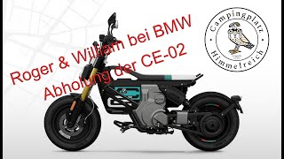 Roger amp William bei BMW  Abholung des CE 02 Bikes [upl. by Fredek437]