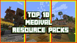 Top 10  Medieval Texture Packs  Resource Packs  Minecraft 118 [upl. by Arst]