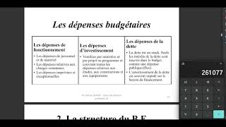 Finance publique  Budget de lÉtat partie 1 [upl. by Ainosal]