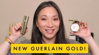 GUERLAIN Parure Gold Radiance Foundation and Powder Review [upl. by Circosta775]