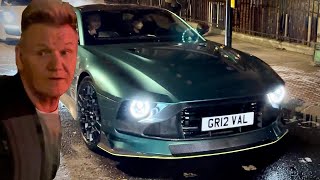 Gordon Ramsay driving 15M Aston Martin Valour in London [upl. by Zitah605]