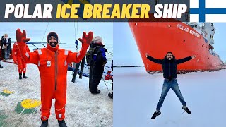 POLAR ICE BREAKER SHIP  FROZEN SEA IN FINLAND [upl. by Llennej494]