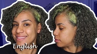 I DYED MY NATURAL HAIR IN GREEN WITHOUT BLEACH  HAIR PAINT WAX [upl. by Mair]