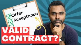 What is an Offer and Acceptance in a Contract Why are they important for a valid contract [upl. by Sucram636]