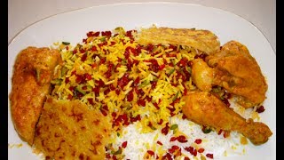 How To Make Zereshk Polo  آموزش درست کردن زرشک پلو با مرغ در سه سوت [upl. by Gib661]