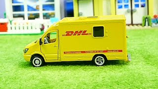 Siku Bruder Lego DHL Schaufelbagger Müllauto Container Film für Kinder [upl. by Hittel705]