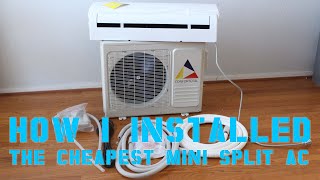 How I Installed The Cheapest Mini Split Ductless AC from eBay [upl. by Ennaylloh375]