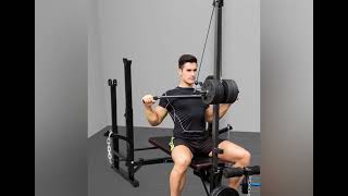 Weight Bench Lat Pulldown Bar Installation [upl. by Nali]