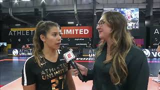 Savanna Collins Post Game Interview Natalia ValentinAnderson [upl. by Saoj]