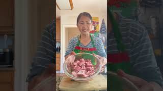 Stirfry Pork Spare Rib with lemongrass paste ឆាគ្រឿងឆ្អឹងជំនីជ្រូក [upl. by Tiat]