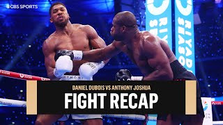 Daniel Dubois KOs Anthony Joshua in the 5th Round to retain IBF heavyweight belt  Fight Recap [upl. by Kolnos]