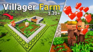 EASY AUTOMATIC Villager Breeder Farm in Minecraft 120 Survival [upl. by Eener]