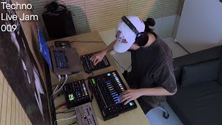 Techno Live Jam 009 with TR8S  Digitone  TB03 [upl. by Nyltiak]