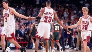 Bulls vs Sonics  1996 NBA Finals Game 6 Bulls win 4th championship [upl. by Ginelle]