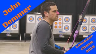 John Demmer III Shooting Barebow Archery Lancaster Classic 2019 [upl. by Nerrol]