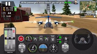 Airplane Flight Simulator Emergency Landing Mission airplanesimulator [upl. by Lucchesi]