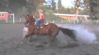 Running Barrels In A Bob Marshall Saddle [upl. by Erminie582]