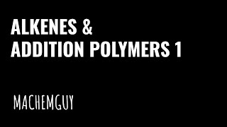 A LEVEL CHEMISTRY EXAM QUESTION WALKTHROUGH  ALKENES amp ADDITION POLYMERS 1 [upl. by Brigid]