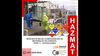 CLASE 16  CURSO DE MATERIALES PELIGROSOS HAZMAT NIVEL II  OPERACIONES [upl. by Eddana677]