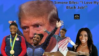 Simone Biles Takes A Jab At Donald Trump After Historic Olympic Gol [upl. by Macnamara]