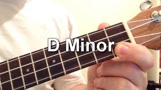 How to play D Minor chord on the ukulele [upl. by Ynnelg]