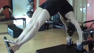 Kathryn Anderson shows crazy Backbend exercise on the Reformer [upl. by Nnylakcaj]