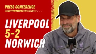 Liverpool 52 Norwich  Jurgen Klopp Press Conference [upl. by Hospers]