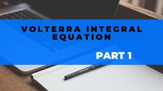 Volterra integral equation part1 basics and definitions differential equations MAMSc mathematics [upl. by So]