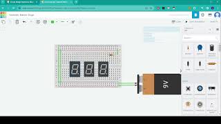 Making a simple seven segment display simulation in Tinkercad [upl. by Namar]