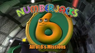 NUMBERJACKS  All of 6s Missions  Season 1 [upl. by Araic843]