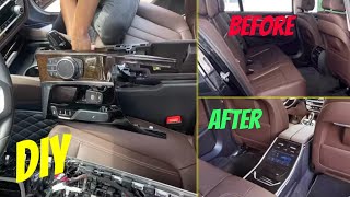 BMW  How To REAR smart CENTER console INSTALL [upl. by Ytirehc159]