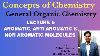 General Organic Chemistry 5 Aromatic Molecules and Huckels Rule [upl. by Ahsyekat]