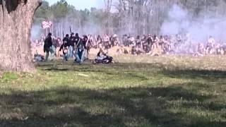 150th Anniversary Reenactment Battle of Bentonville  Confederates Advance [upl. by Ahsuatal]