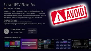 Avoid this IPTV Player in the Amazon App Store 🛑 [upl. by Nagey]