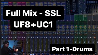 Mixing Worship Start to Finish with SSL UF8  UC1  Part 1 Drums  Ryan Dowdall [upl. by Akciret]